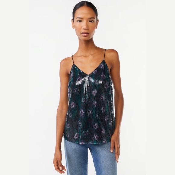 🆕 Sequin Cami Top Sizes L & XL - Picture 1 of 9